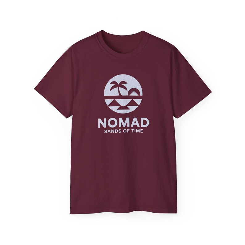 Nomad Sands of Time T-Shirt | Retro Script Desert Logo image 2