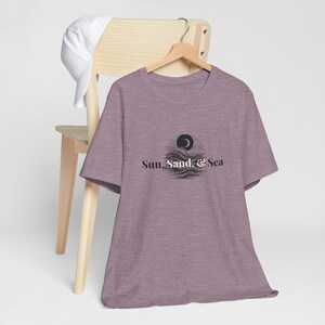 Sun Sand Sea Graphic Tee: Unisex Cotton Beach T-Shirt