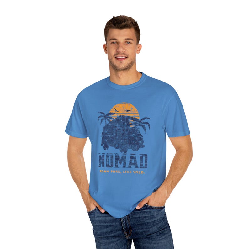 Nomad Adventure T-Shirt: Unisex Garment-Dyed Cotton Tee Bild 6