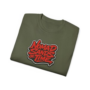 Nomad Sands of Time Tee | Retro Graffiti Typography T-Shirt Gift image 11