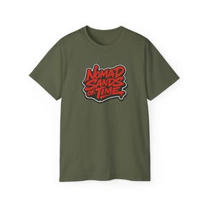 Nomad Sands of Time Tee | Retro Graffiti Typography T-Shirt Gift image 2