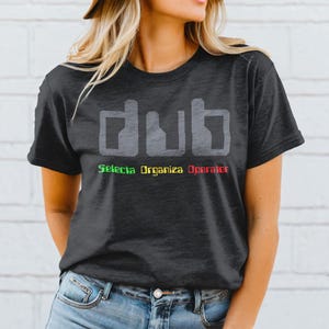 Vintage Reggae Dub Tshirt - Retro Dub Music Tee - Music Festival Outfit - Gift for Reggae Lovers - Large Font Print Shirt - Music Lover Gift