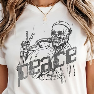 Camiseta vintage con homenaje al Papa Francisco, camiseta con el símbolo de la paz, "Adiós, paz y adiós", humor del Vaticano (D.E.P.), ropa gótica católica, arte monótono