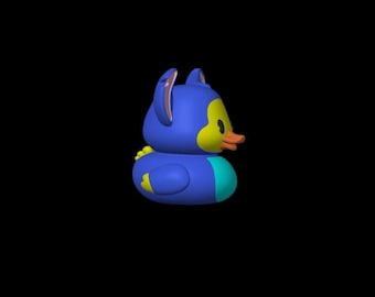 Disney Stitch Blue Alien Duck Present for Jeep Home Decor Plastic Sign Gift Idea for Disney  Fan Blue Treasure Home Accent Car Gift Plastic