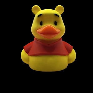 3D Printed Winnie the Pooh Duck: Cruise & Jeep Ducky Desk Decor