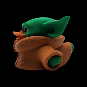 Unique Bathroom Collection Star Wars Theme Grogu Rubber Duck Premium Quality Design Galaxy Far Away Gift Special Men Present Waterproof Bath Toy Collectible Character Item Detailed Construction Desk Ornament Car Display Artwork