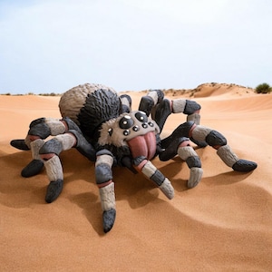 3D Printed Tarantula Figurine: Realistic Spider Model, Arachnid Lover Gift