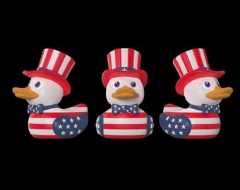 Patriotic Duck America Duck Display USA Uncle Sam Duck Decoration Adorable 4th July