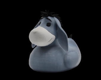 Eeyore Duck – Funny Jeep Ducking Gift, 3D Printed Disney Inspired Desk Ornament, Quirky Collectible Figurine, Gag Gift Car or Office Decor