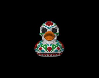 Sugar Skull Duck Halloween Decor Shelf Ornament Mexican Art Cultural Gift Day Dead Sugar Skull Bathroom Decoration Folk Art Shelf Display