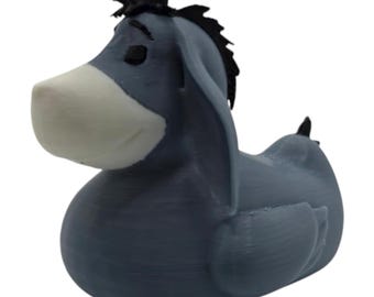 Eeyore Inspired Duck Gray & Black  Funny Jeep Ducking Quirky Collectible Figurine  Gag Gift Car