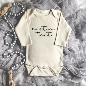 Custom Embroidered Baby Bodysuit, Pregnancy Announcement Bodysuit, Grandparents Pregnancy Announcement, Newborn Custom Bodysuit, Baby Gift