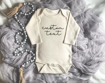 Custom Embroidered Baby Bodysuit, Pregnancy Announcement Bodysuit, Grandparents Pregnancy Announcement, Newborn Custom Bodysuit, Baby Gift