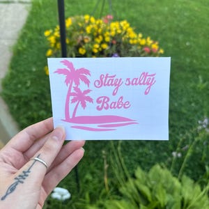 Stay Salty Babe Car Decal