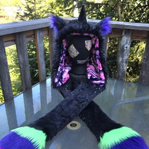 US Only** Tinsel Unicorn Spirit Hood With Pockets ~ Legwarmers ~ Festival Fashion