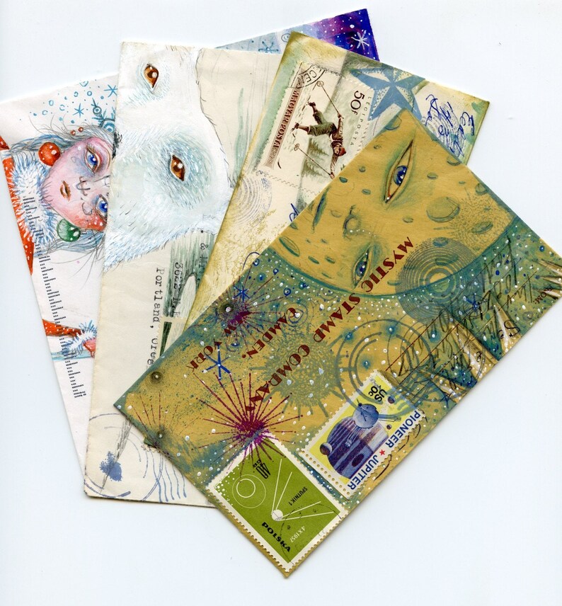 Set of 4 Postcards Your Choice Best Buy Etsy