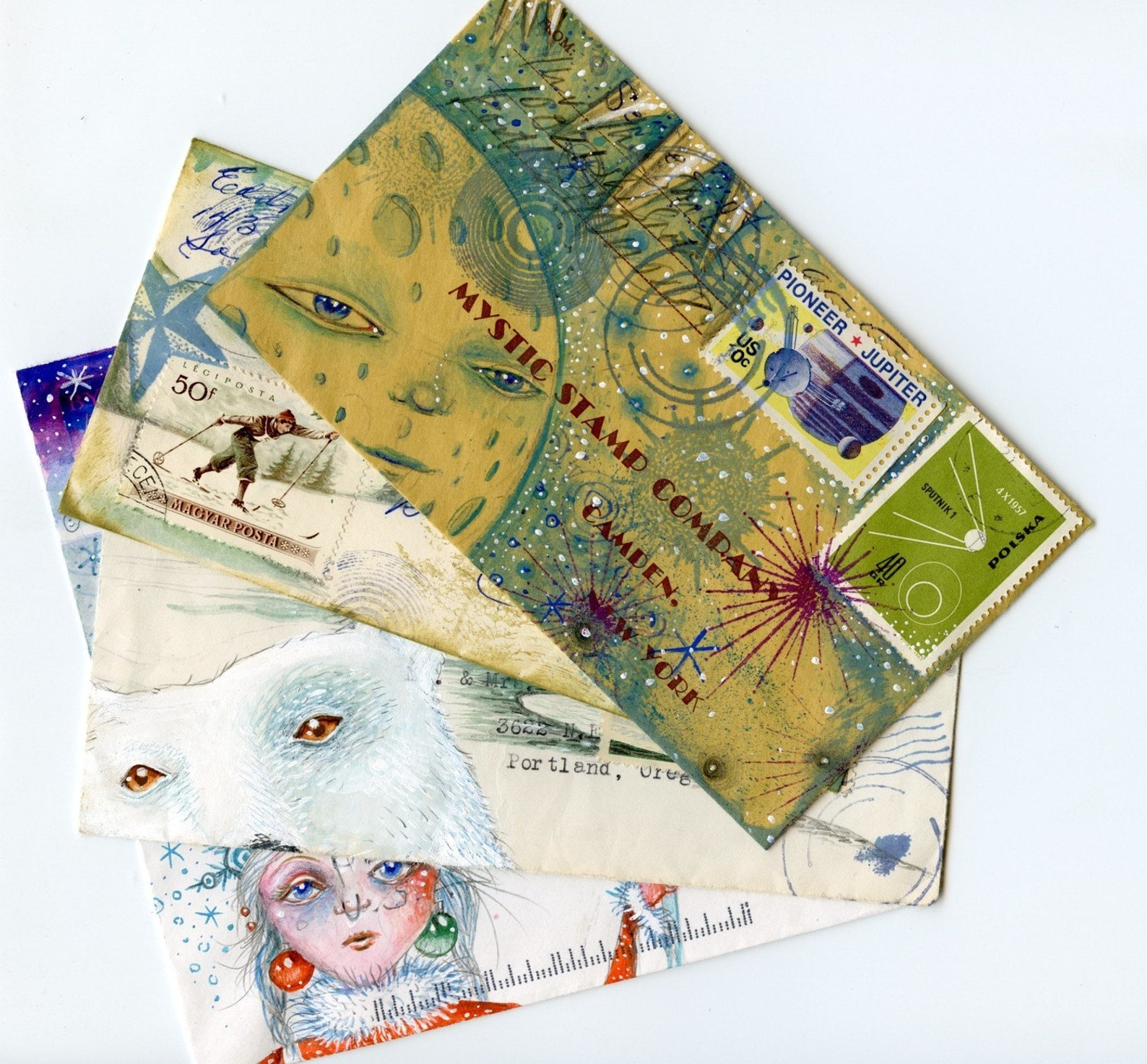 Set of 4 Postcards Your Choice Best Buy Etsy