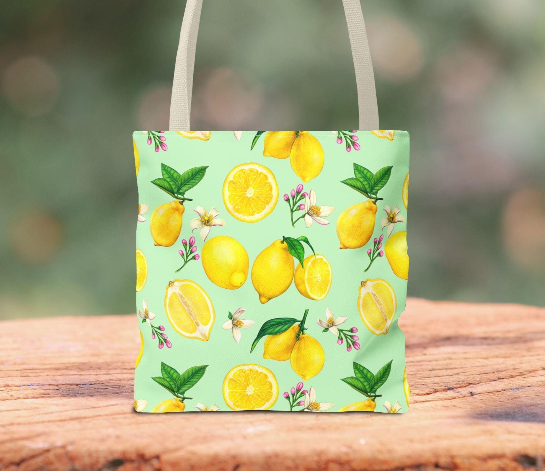 Vintage Lemon Tote Bag - Etsy