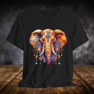 Festival Elephants t shirt, Unisex Jersey Short Sleeve Tee, elephant t shirt, festival elephant, lovers of elephants, colorful t shirts,