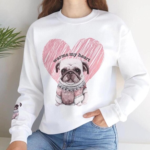 Pug Hearts Sweatshirt Pug Hearts Sweatshirt