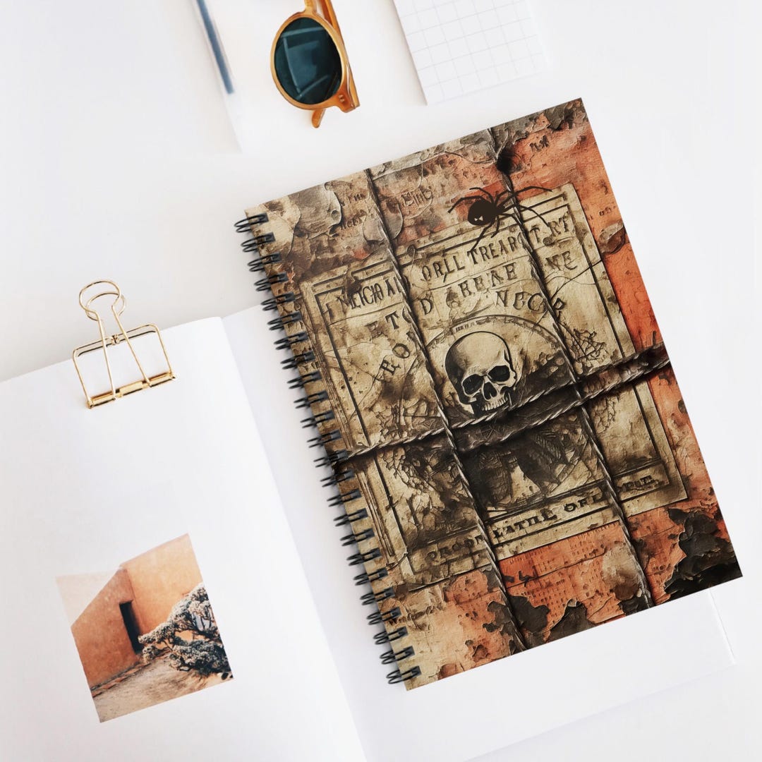 Strangle Notebook Grunge Skull Spiral Notebook: Spooky Gothic Journal - Etsy