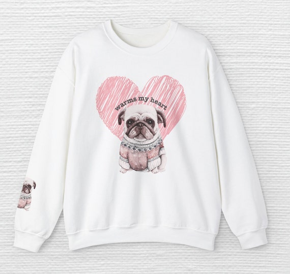 Pug Hearts Sweatshirt Pug Hearts Sweatshirt