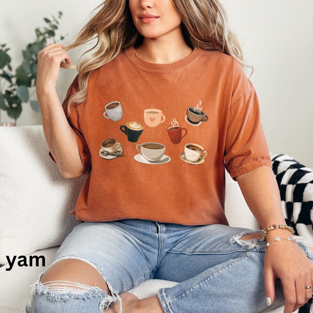 Coffee Cup Stylish Printed Long T-shirt For Women's