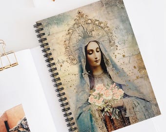 Blessed Virgin Mary Journal: Catholic Prayer Notebook