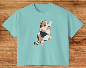 Calico Cat Boxy T-Shirt: Women's Comfort Colors Tee
