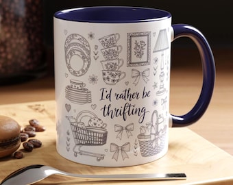 Ich würde eher Thrifting Becher | Akzent Kaffeebecher (11 / 15oz)