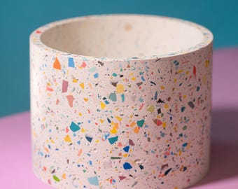 Vaso per piante in terrazzo multicolore