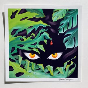 The Law Of The Jungle, 2024. Certified archival giclée print, 10 x 10 in., hand signed by the artist. Contemporary art. Fine art print.