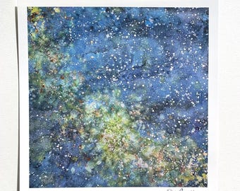 Stardust, impresión giclée de archivo certificada, 10 x 10 pulgadas.