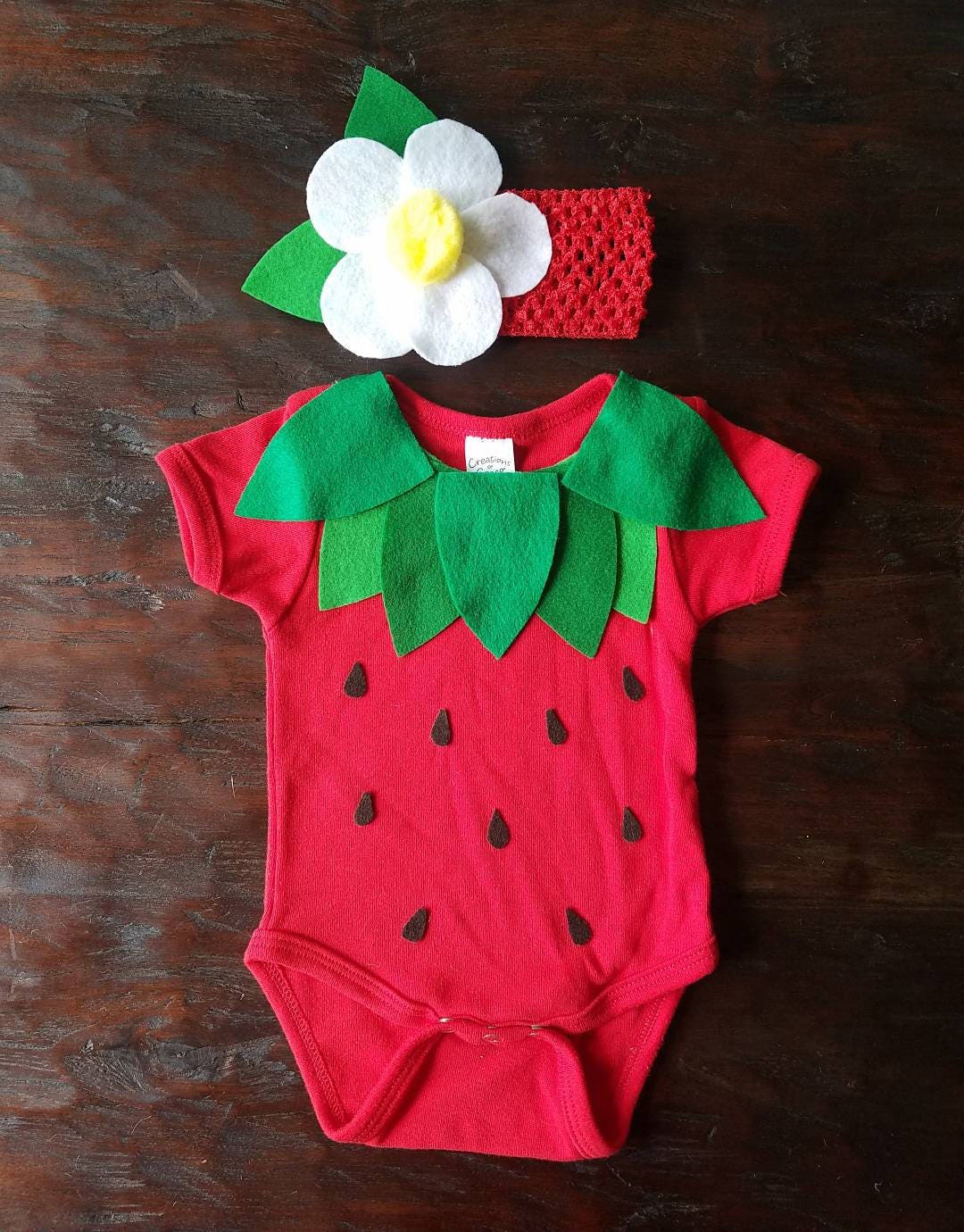 Order in Time for Halloween Infant / Baby Strawberry Onesie Halloween