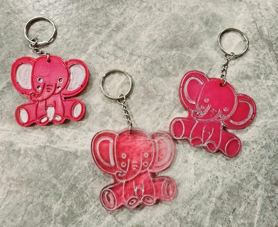 Elephant Keychain, St. Thomas Christmas Care Fundraiser - Etsy