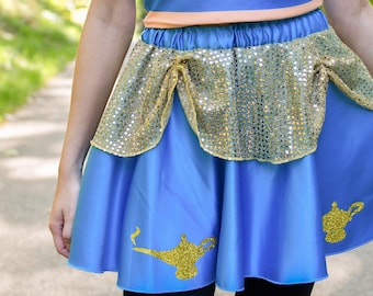 Princess Jasmine Royalty Skirt, Jasmine Running Skirt, Running Skirt, Sparkle Running Skirt, Jasmine Running Costume, RunDisney Costume