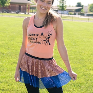 Sparkle Skirt Fairy Tale Shirt Daisy Duck Running Costume Running Costume Daisy Duck Costume Running Skirt Daisy Tank