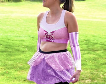 Tangled Rapunzel Running Sports Bra, Rapunzel Sports Bra Costume, Tangled Costume, Princess Costume, Princess Sports Bra, Run Disney Costume