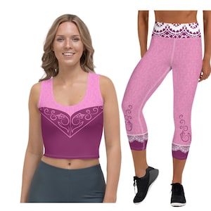 Sleeping Beauty Aurora Running Costume, Sleeping Beauty Running Leggings, Sleeping Beauty Running Costume, Sleeping Beauty Costume