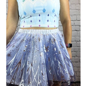 Elsa 2 Running Skirt, Elsa 2 Costume, Frozen 2 Skirt, Running Skirt, Princess Costume, Elsa Running Fancy Skirt, Show Yourself Royalty Skirt