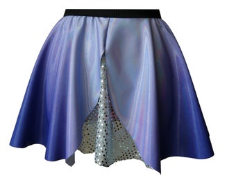 Elsa Running Skirt, Running Skirt, Sparkle Blue Running Skirt, Snowflake Running Skirt, Sparkle Running Skirt, 5K Skirt, Princess Skirt