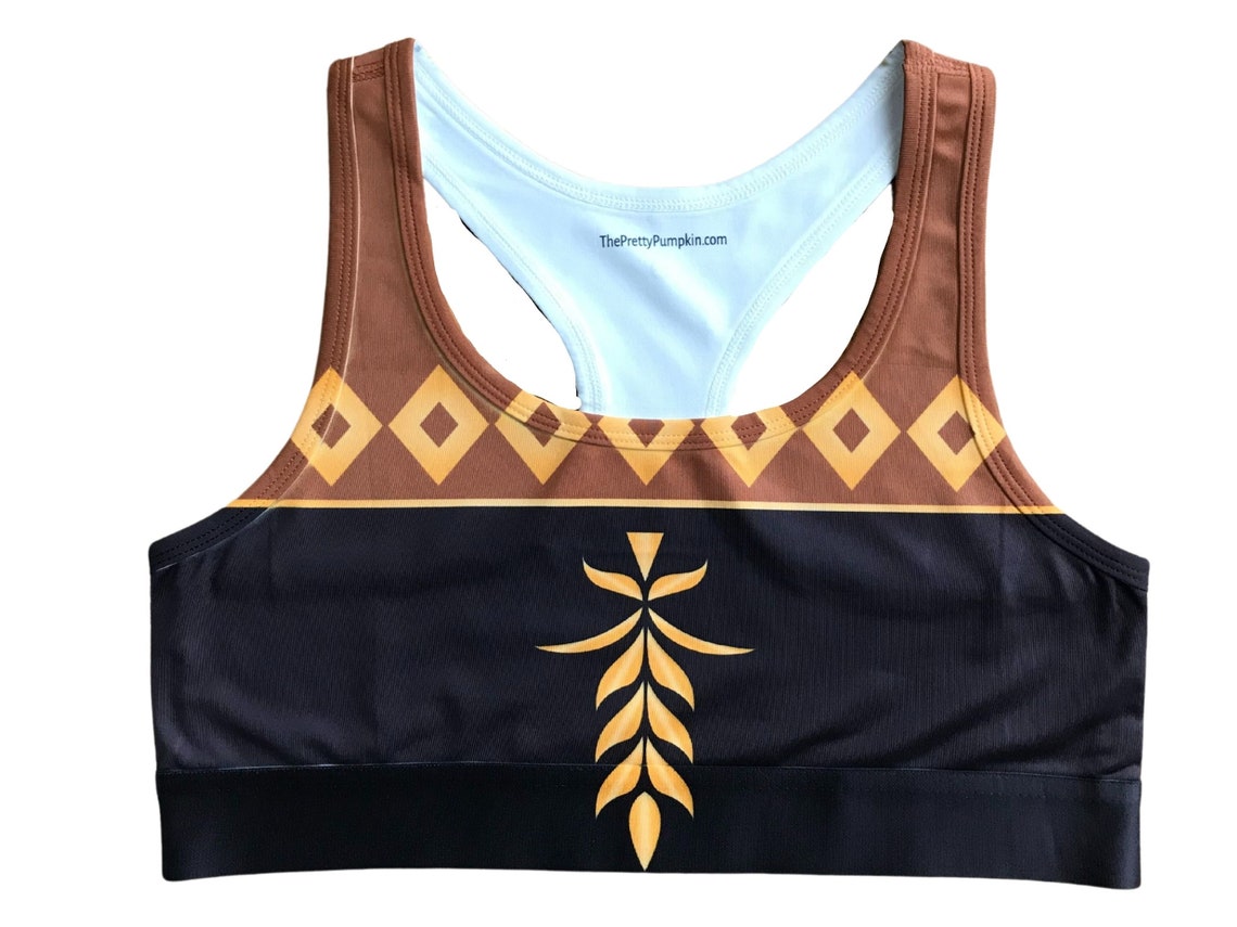 Anna Frozen 2 Running Sports Bra Frozen 2 Anna Sports Bra - Etsy