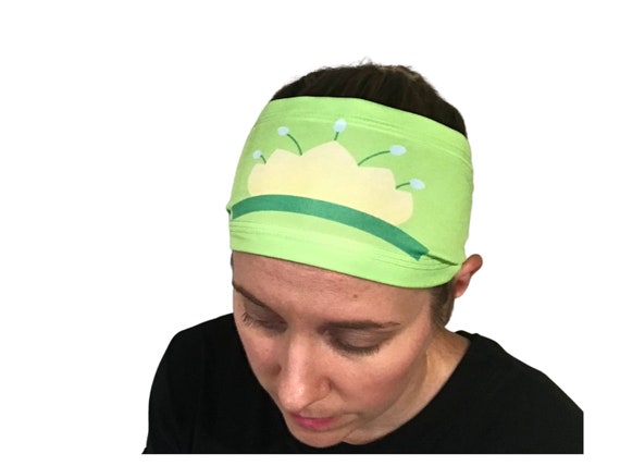 Tiana Headband, Running Headband, Yoga Headband, Frog Princess Tiana Yoga Headband, Princess Headband, Princess Tiana Headband