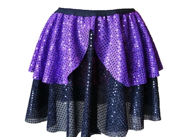 Evil Queen Running Skirt, Running Skirt, Maleficent Running Costume, Sparkle Running Skirt, 5K Skirt, Race Skirt, Princess Skirt