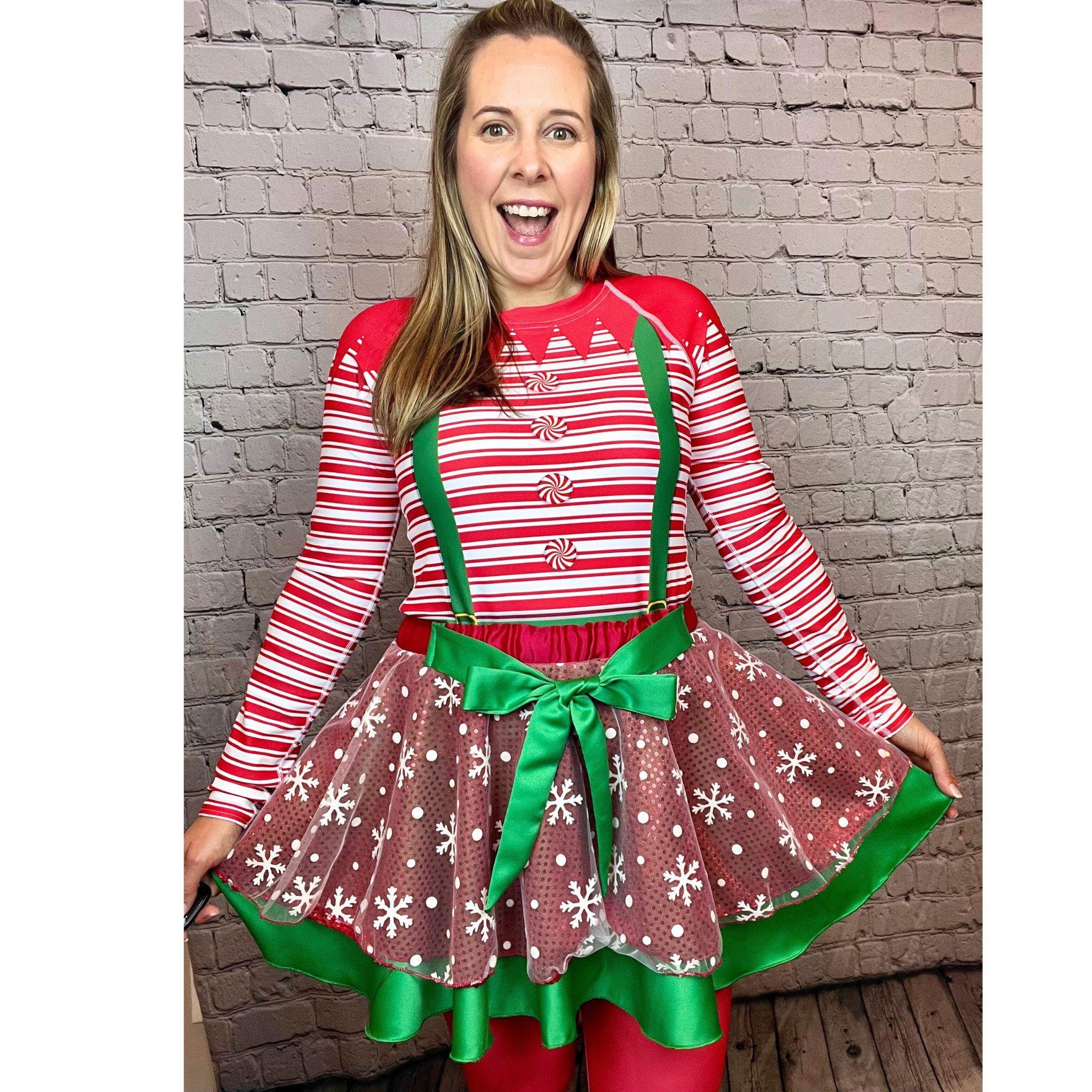 Snowflake Christmas Royalty Skirt, Christmas Running Skirt, Running Skirt, Sparkle Running Skirt, Christmas Costume, Snowflake Skirt