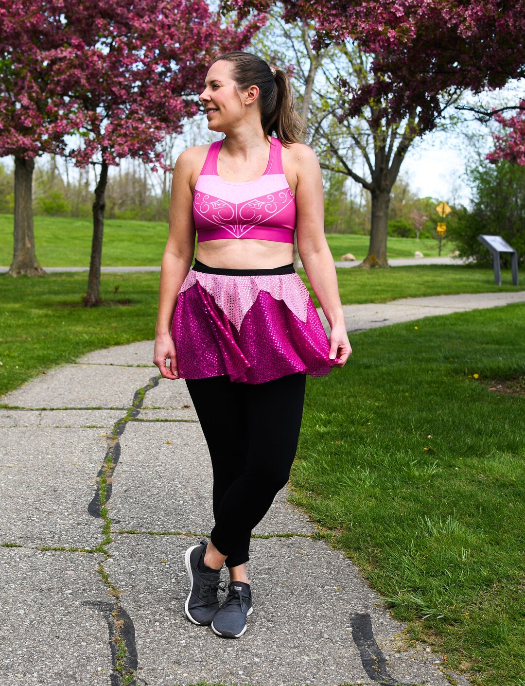 Sleeping Beauty Running Sports Bra Aurora Sports Bra Costume Etsy