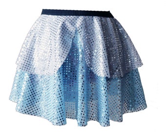 Running Skirt, Cinderella Running Skirt, Sparkle Running Skirt, 5K Skirt, Race Skirt, Princess Skirt, Blue Sparkle Skirt