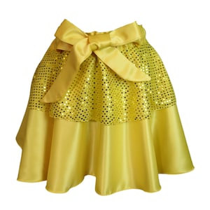 Gelber Royalty Rock, Gelber Laufrock, Prinzessin Laufrock, Sparkle Laufrock, Laufkostüm, Prinzessin Weekender