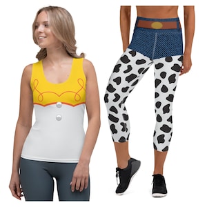 Jessie Toy Story Running Costume, Cowgirl Jessie Leggings, Toy Story Jessie Running Leggings, Jessie Running Costume, Jessie Costume