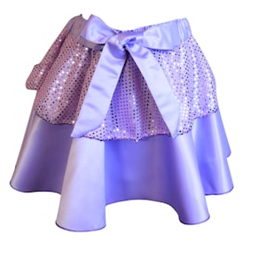 Hellvioletter Royalty Rock, Violetter Laufrock, Prinzessin Laufrock, Sparkle Laufrock, Laufkostüm, Prinzessin Weekender